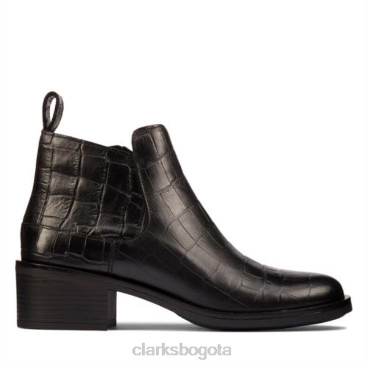 Clarks 0DX8L4117 clarks memi zip cocodrilo negro unisexo cocodrilo negro