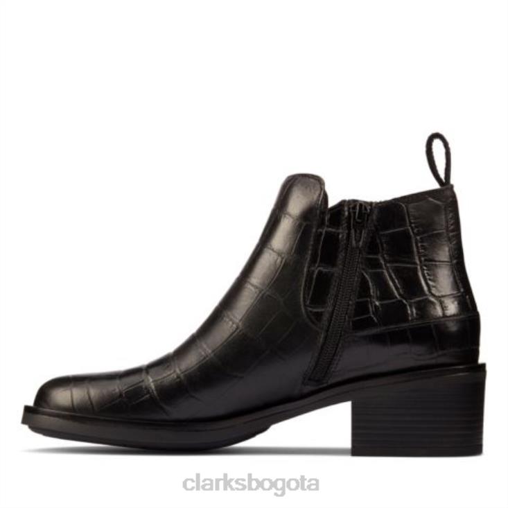 Clarks 0DX8L4117 clarks memi zip cocodrilo negro unisexo cocodrilo negro