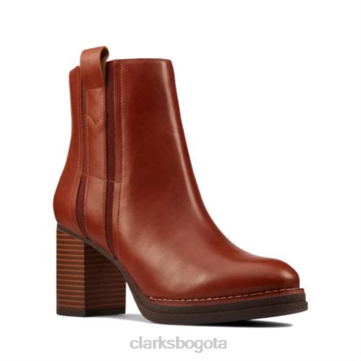 Clarks 0DX8L4119 mable easy clarks cuero tostado oscuro unisexo cuero bronceado oscuro