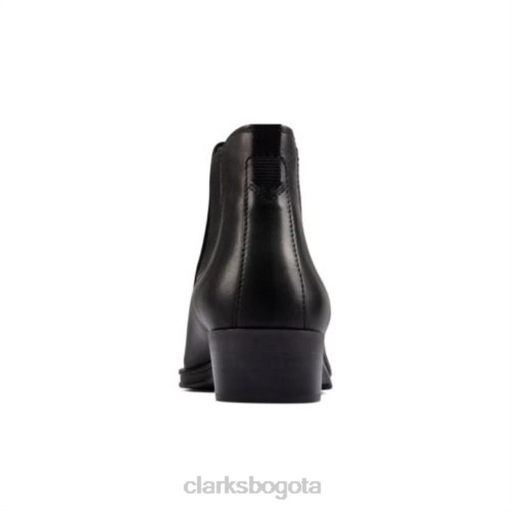 Clarks 0DX8L4120 top clarks alcina de cuero negro unisexo cuero negro