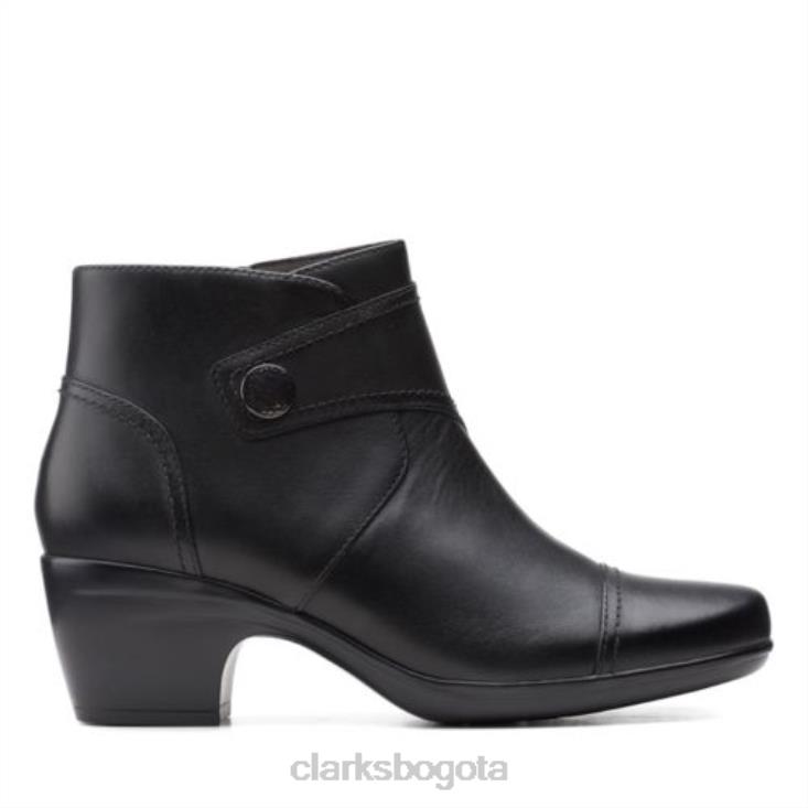 Clarks 0DX8L4122 clarks emily calle cuero negro unisexo cuero negro