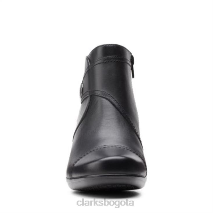 Clarks 0DX8L4122 clarks emily calle cuero negro unisexo cuero negro