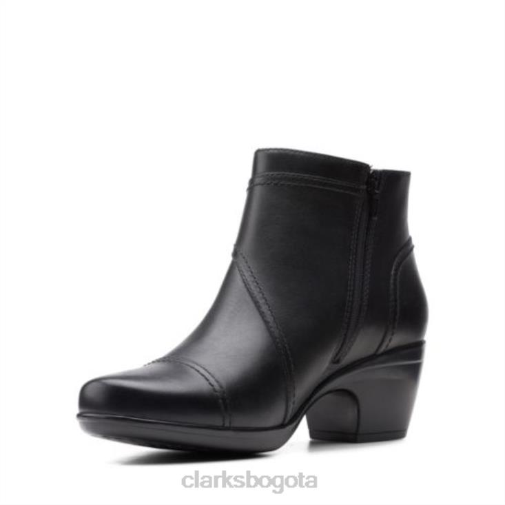 Clarks 0DX8L4122 clarks emily calle cuero negro unisexo cuero negro