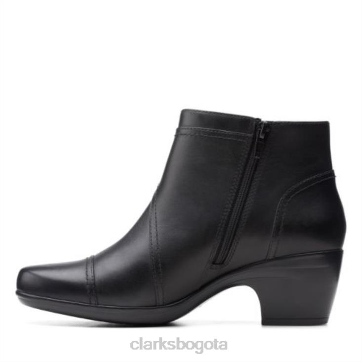 Clarks 0DX8L4122 clarks emily calle cuero negro unisexo cuero negro