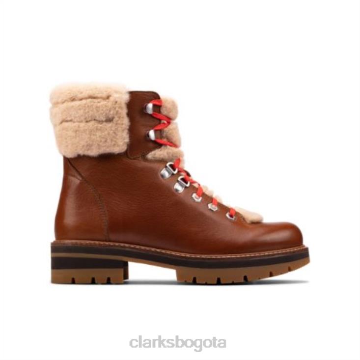 Clarks 0DX8L4123 bronceado oscuro lea clarks orianna excursionista unisexo lea bronceado oscuro