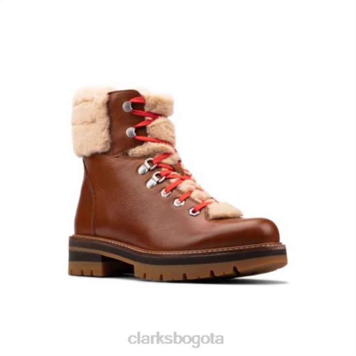 Clarks 0DX8L4123 bronceado oscuro lea clarks orianna excursionista unisexo lea bronceado oscuro