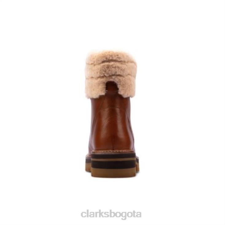 Clarks 0DX8L4123 bronceado oscuro lea clarks orianna excursionista unisexo lea bronceado oscuro