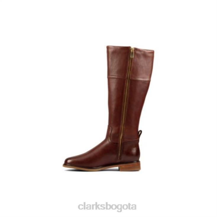 Clarks 0DX8L4125 clarkdale hola clarks cuero tostado oscuro unisexo cuero bronceado oscuro