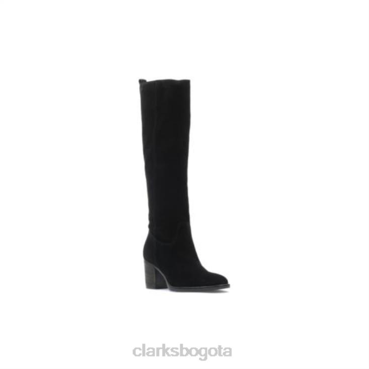 Clarks 0DX8L4126 clarks park rise ante negro unisexo ante negro