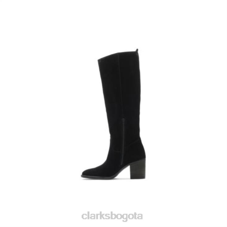 Clarks 0DX8L4126 clarks park rise ante negro unisexo ante negro