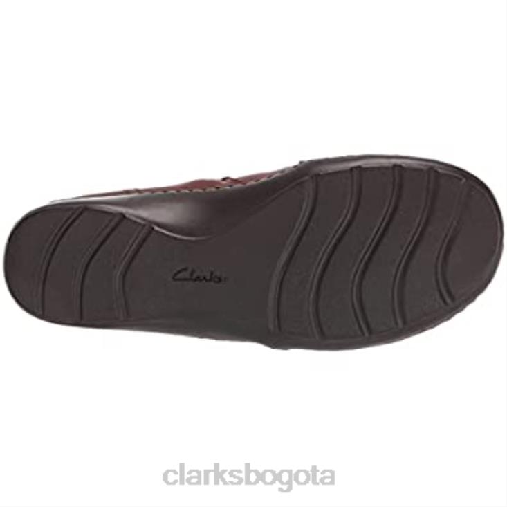 Clarks 0DX8L413 mocasines clarks cora Braidshoe para mujer color tostado oscuro mujer bronceado oscuro