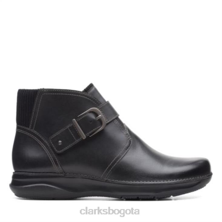 Clarks 0DX8L4134 clarks de cuero appley mid negro unisexo cuero negro