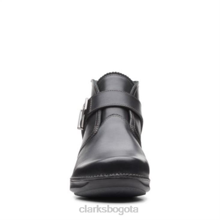 Clarks 0DX8L4134 clarks de cuero appley mid negro unisexo cuero negro