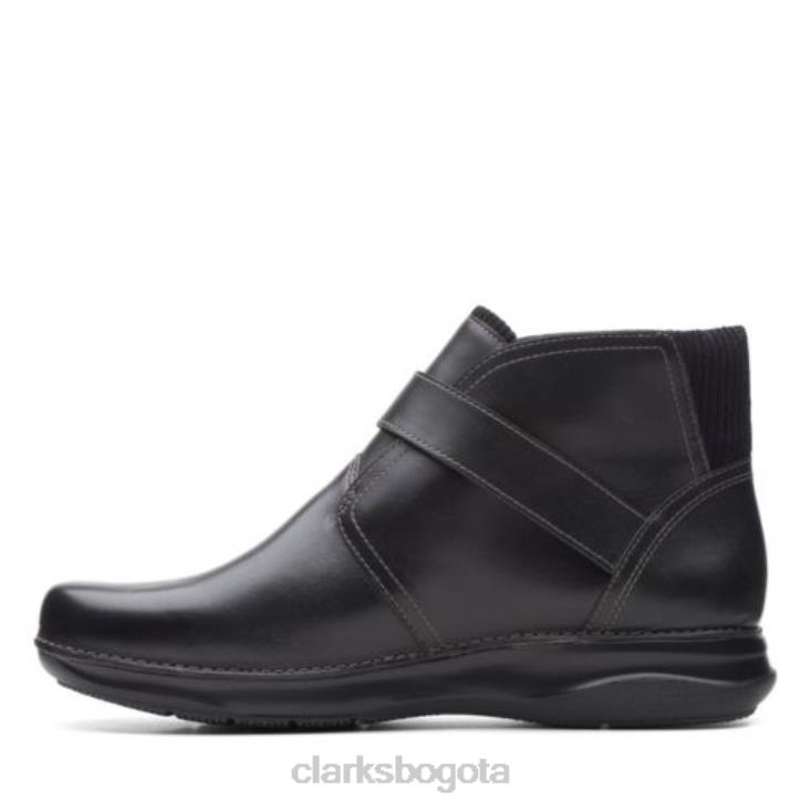 Clarks 0DX8L4134 clarks de cuero appley mid negro unisexo cuero negro