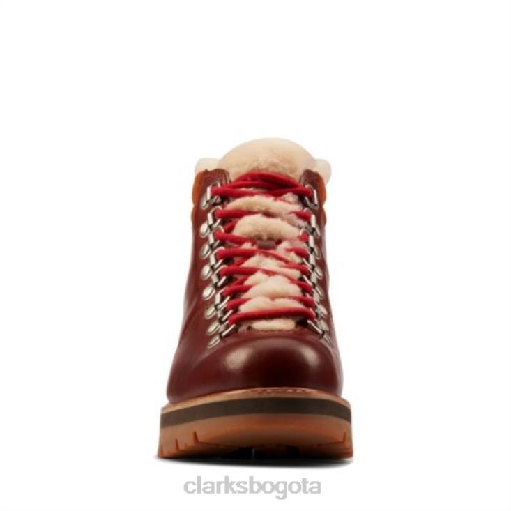 Clarks 0DX8L4136 bronceado con líneas lea clarks orianna alpine unisexo lea con líneas bronceadas