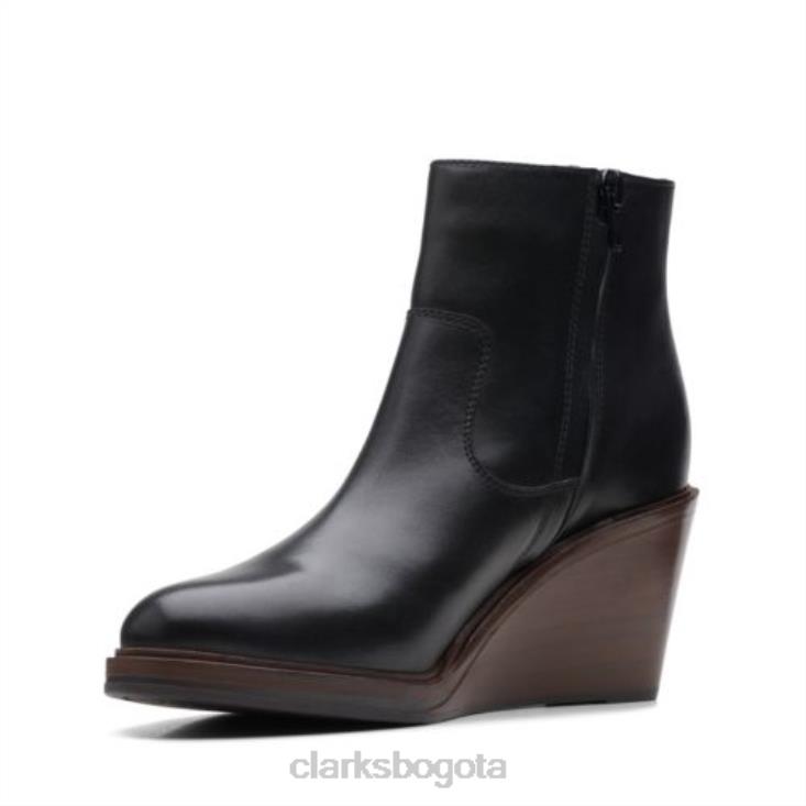 Clarks 0DX8L4145 clarks cuero negro clarkdale2 cremallera unisexo cuero negro