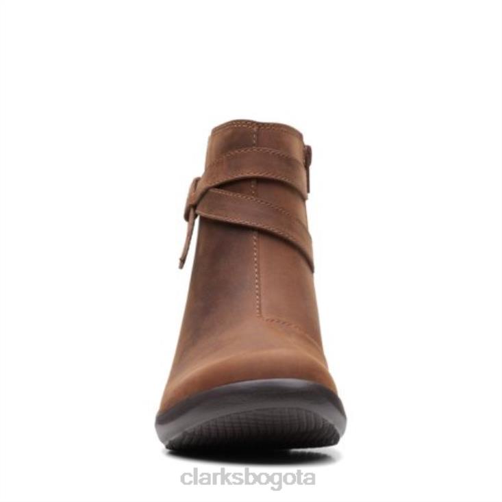 Clarks 0DX8L4150 angie especia clarks de cuero bronceado oscuro unisexo cuero bronceado oscuro
