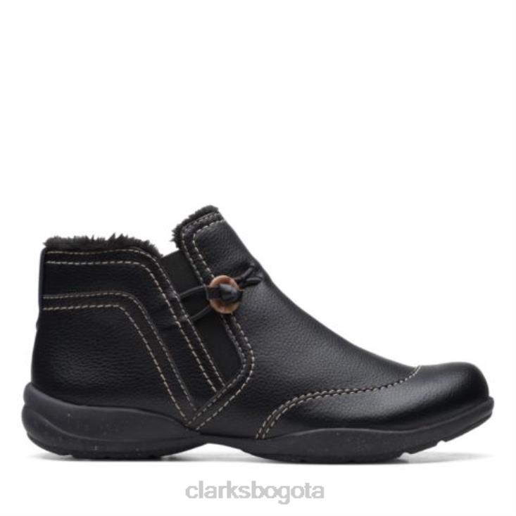 Clarks 0DX8L4152 clarks de cuero negro rosevilleaster unisexo cuero negro