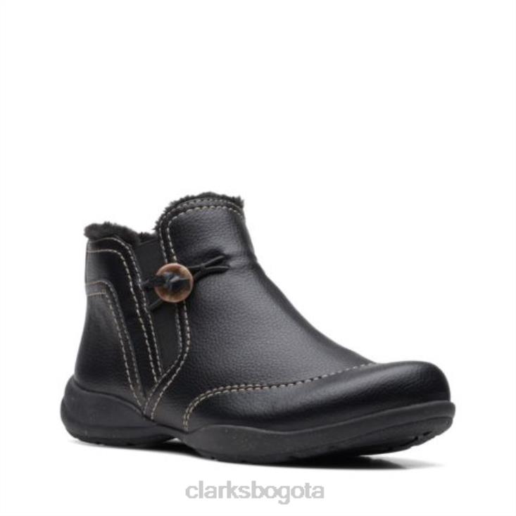 Clarks 0DX8L4152 clarks de cuero negro rosevilleaster unisexo cuero negro