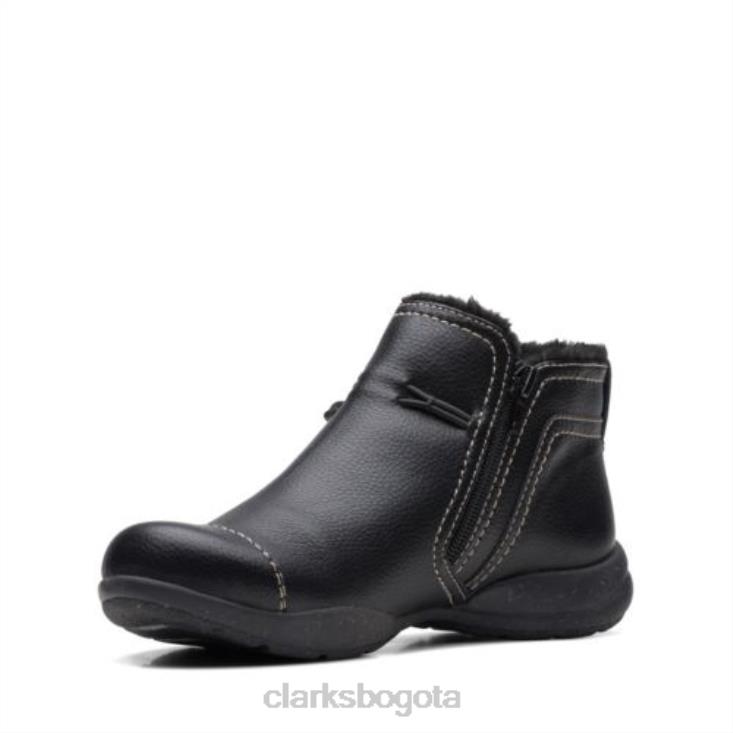 Clarks 0DX8L4152 clarks de cuero negro rosevilleaster unisexo cuero negro