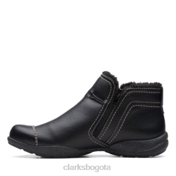 Clarks 0DX8L4152 clarks de cuero negro rosevilleaster unisexo cuero negro
