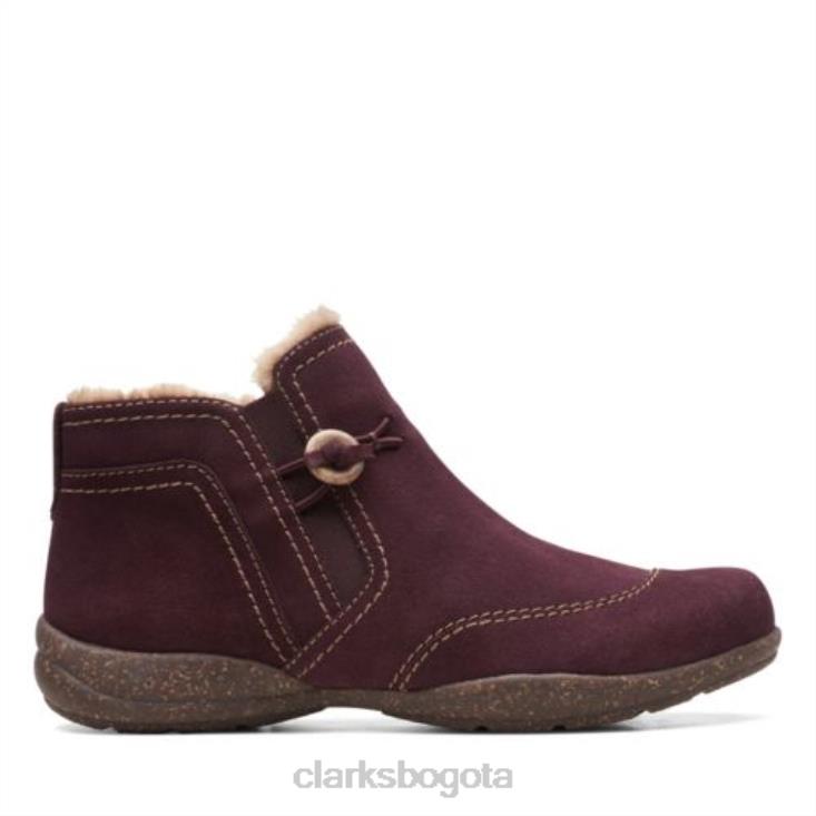 Clarks 0DX8L4154 clarks rosevilleaster ante burdeos unisexo ante burdeos