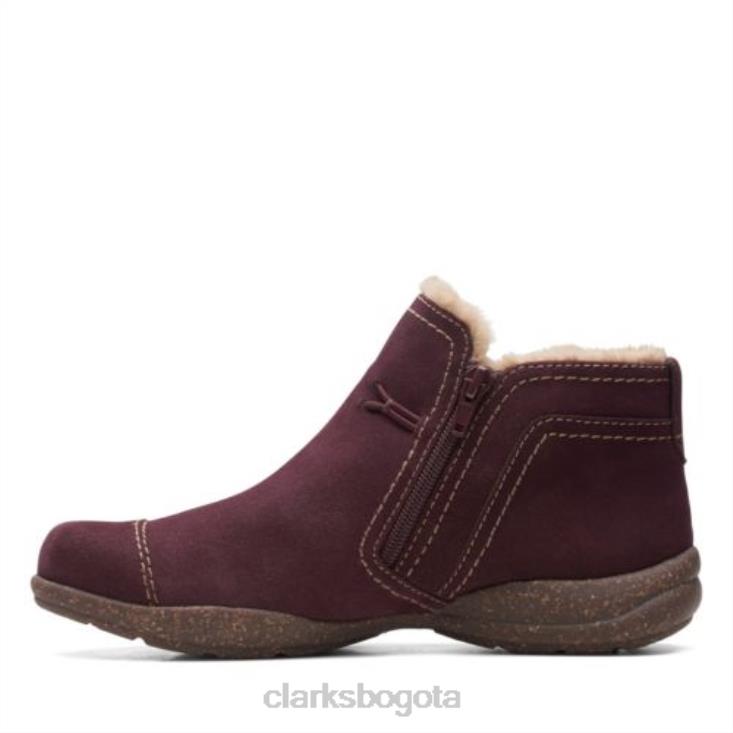 Clarks 0DX8L4154 clarks rosevilleaster ante burdeos unisexo ante burdeos