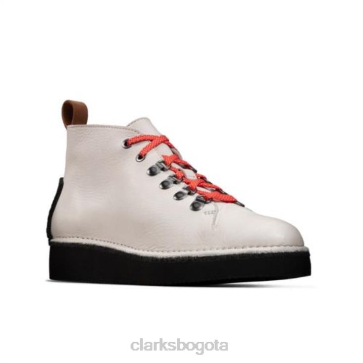 Clarks 0DX8L4158 Clarks de cuero blanco Nala Hike unisexo cuero blanco
