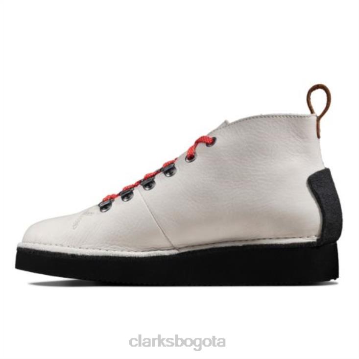 Clarks 0DX8L4158 Clarks de cuero blanco Nala Hike unisexo cuero blanco