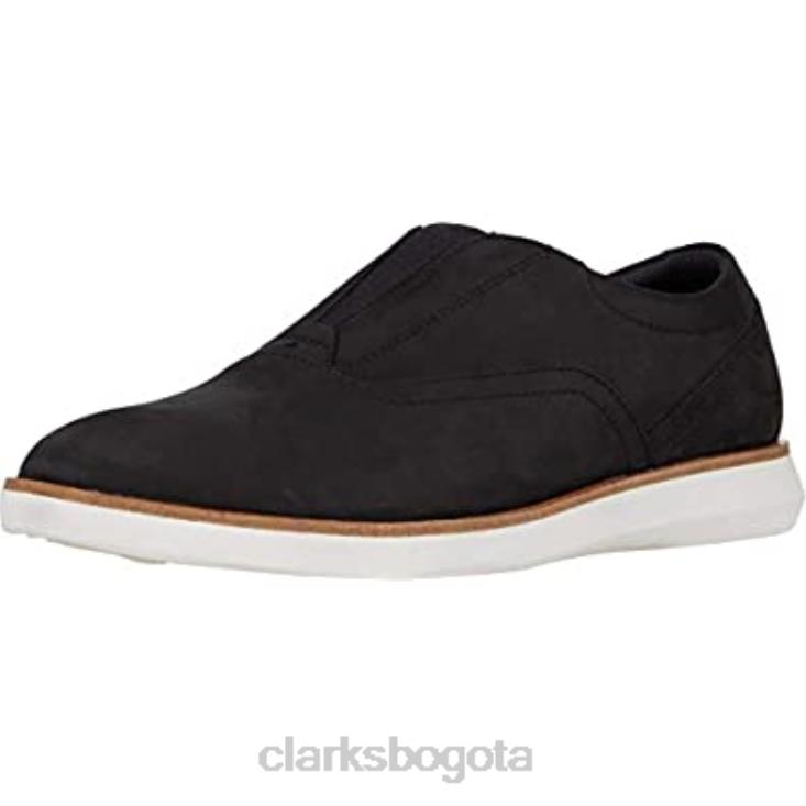 Clarks 0DX8L416 Zapatilla Clarks Banwell Free de nobuk negro para hombre hombres nubuck negro
