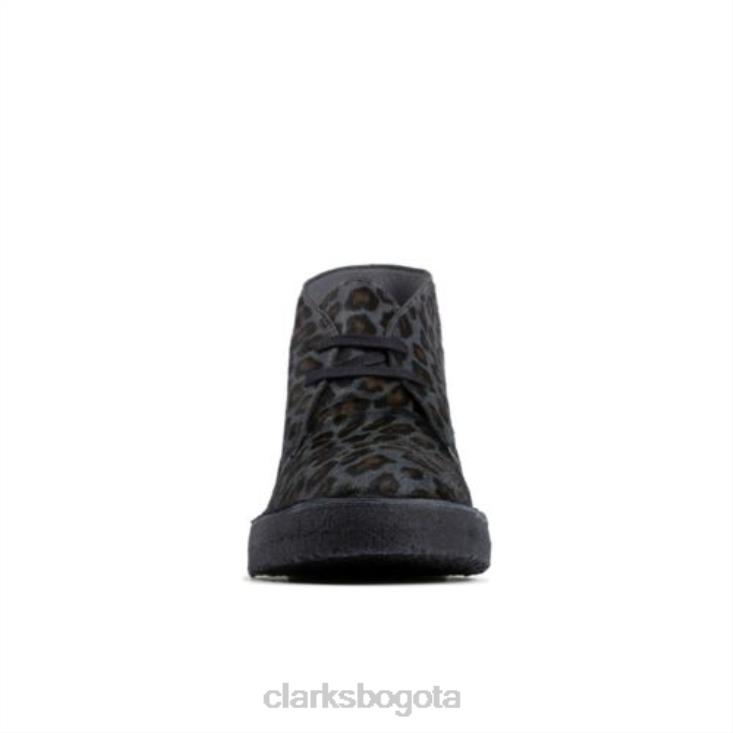 Clarks 0DX8L4161 clarks leopardo estampado arisa desierto unisexo estampado de leopardo