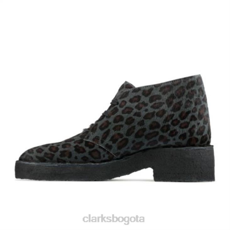 Clarks 0DX8L4161 clarks leopardo estampado arisa desierto unisexo estampado de leopardo