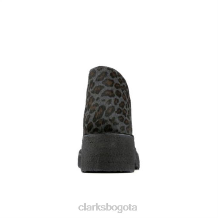 Clarks 0DX8L4161 clarks leopardo estampado arisa desierto unisexo estampado de leopardo