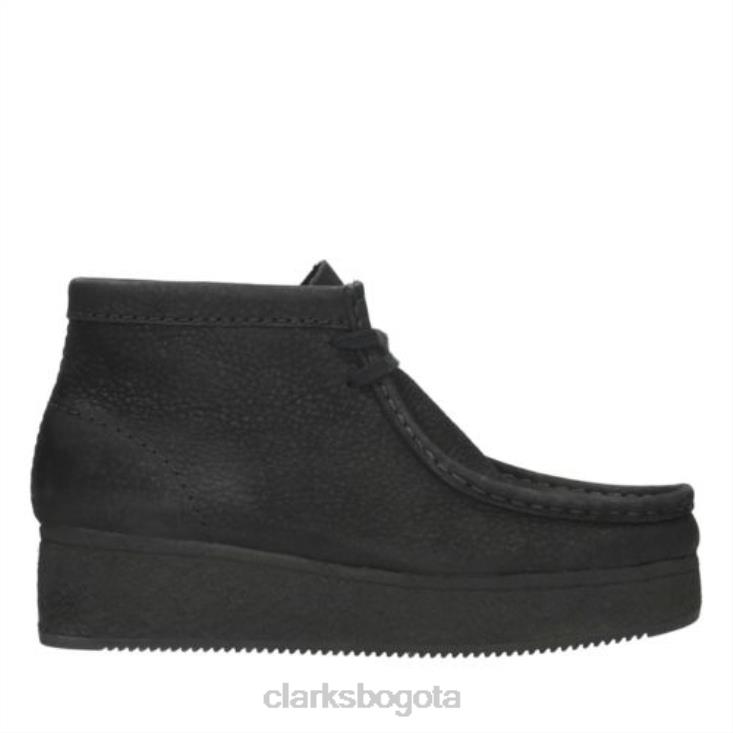Clarks 0DX8L4164 cuña clarks wallabee de nobuk negro unisexo nubuck negro