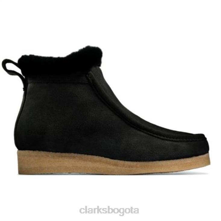 Clarks 0DX8L4165 wallabee frost clarks negro sde unisexo negro