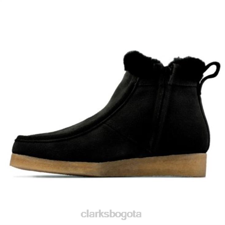 Clarks 0DX8L4165 wallabee frost clarks negro sde unisexo negro