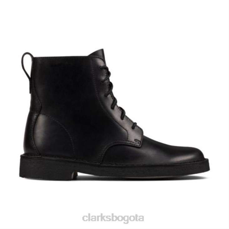 Clarks 0DX8L4171 clarks desert mali pulidos negros unisexo negro pulido