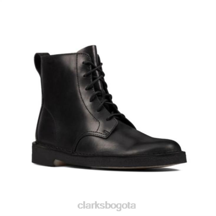 Clarks 0DX8L4171 clarks desert mali pulidos negros unisexo negro pulido