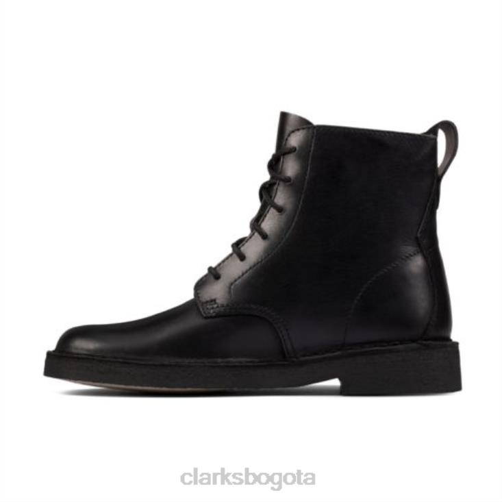 Clarks 0DX8L4171 clarks desert mali pulidos negros unisexo negro pulido