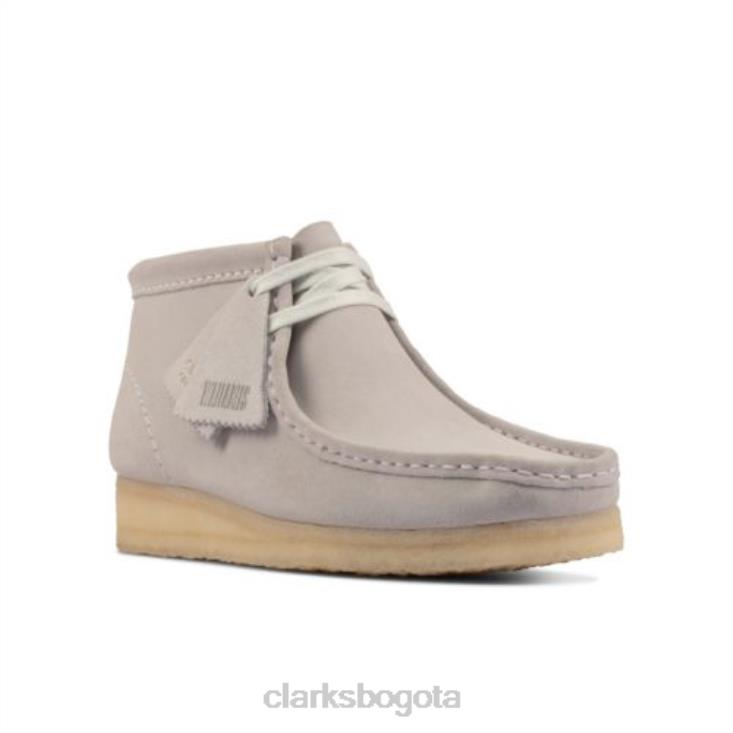 Clarks 0DX8L4172 Bota clarks wallabee de ante azul gris mujer gamuza gris azul