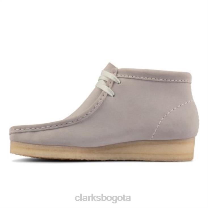 Clarks 0DX8L4172 Bota clarks wallabee de ante azul gris mujer gamuza gris azul