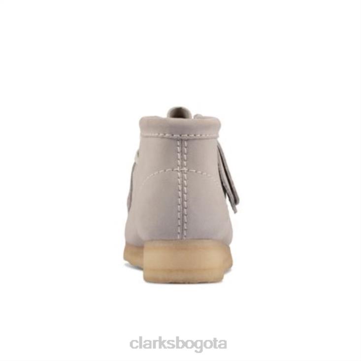 Clarks 0DX8L4172 Bota clarks wallabee de ante azul gris mujer gamuza gris azul