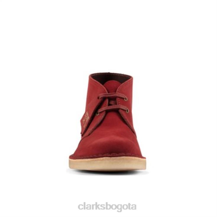 Clarks 0DX8L4174 bota desierto cereza gamuza clarks mujer ante cereza