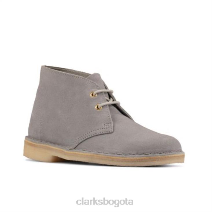 Clarks 0DX8L4175 bota safari clarks ante azul gris mujer gamuza gris azul