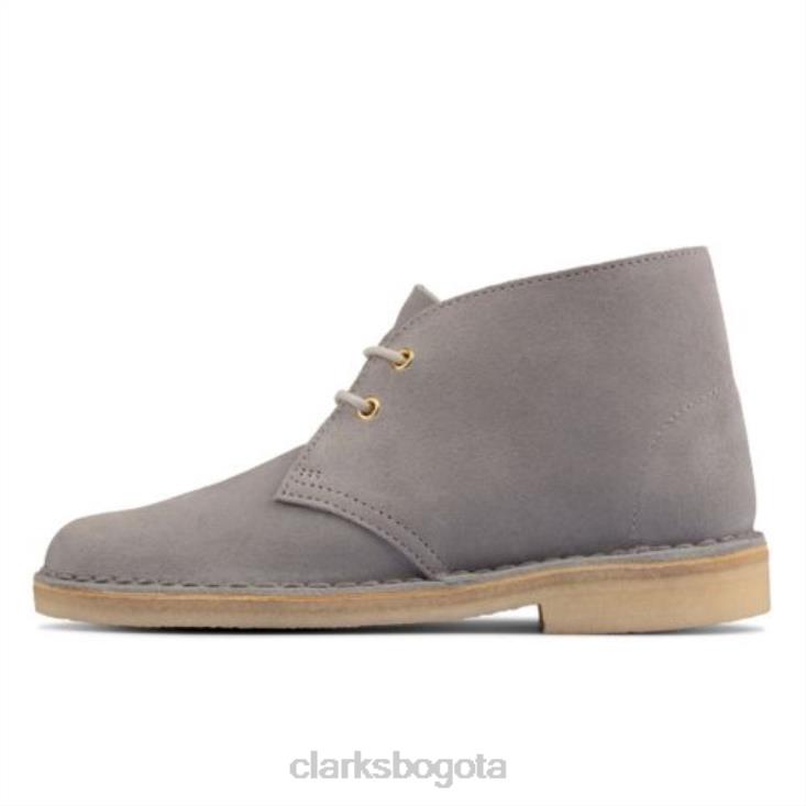 Clarks 0DX8L4175 bota safari clarks ante azul gris mujer gamuza gris azul
