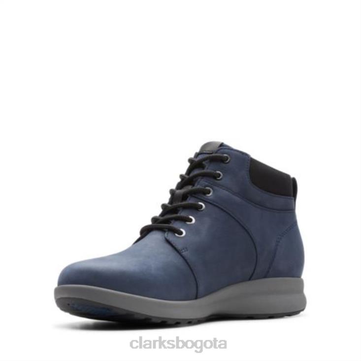 Clarks 0DX8L4181 un adorn walk clarks azul marino nubuck unisexo nubuck azul marino