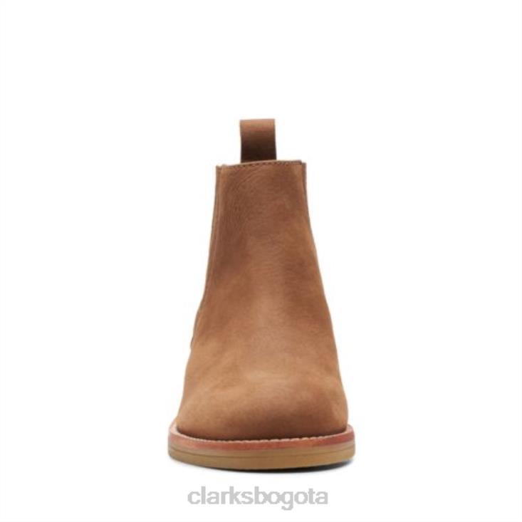 Clarks 0DX8L4190 clarks de gamuza color canela claro con top de colonia unisexo gamuza color canela claro