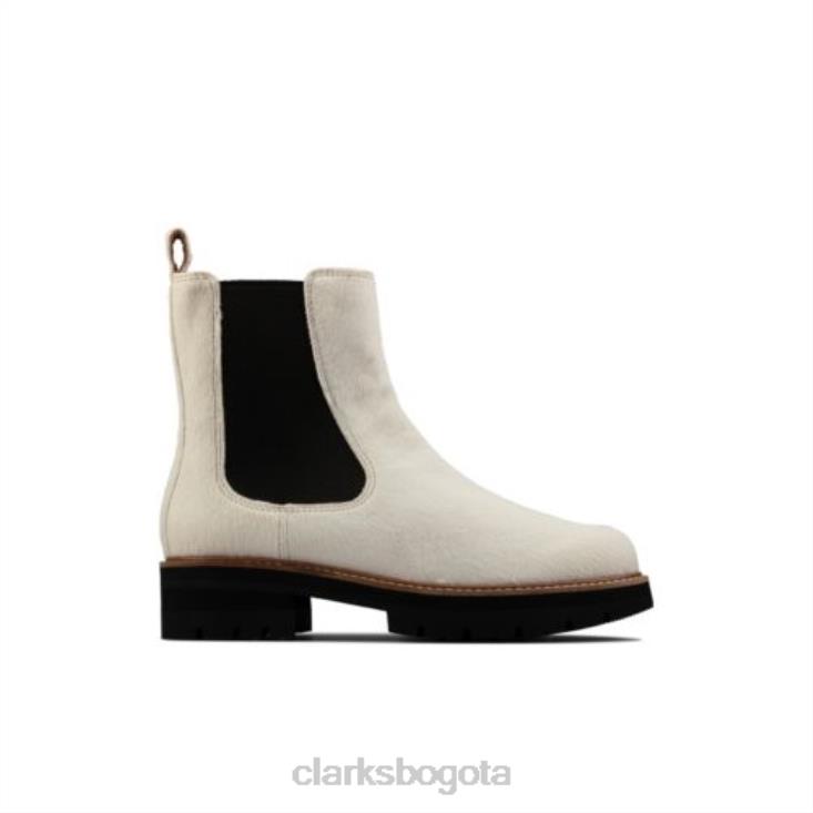 Clarks 0DX8L4198 orianna top white interest clarks unisexo interés blanco