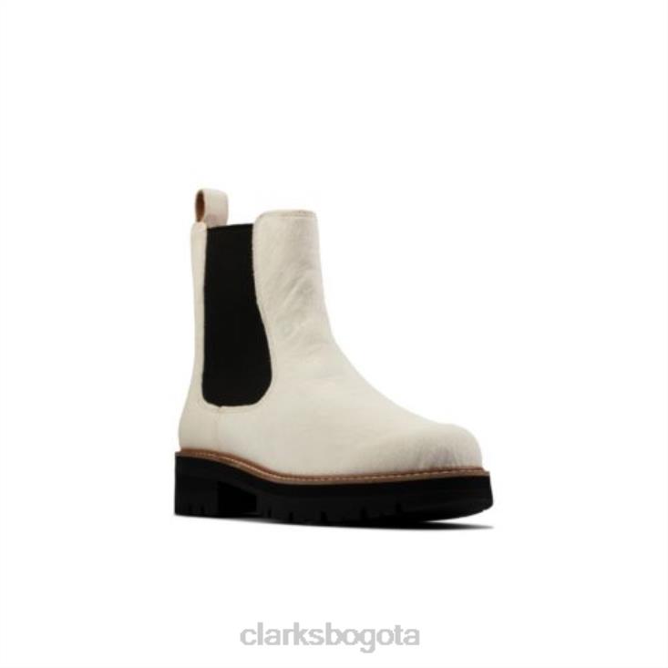 Clarks 0DX8L4198 orianna top white interest clarks unisexo interés blanco