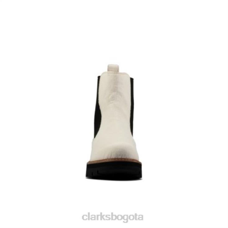 Clarks 0DX8L4198 orianna top white interest clarks unisexo interés blanco